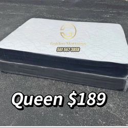 Queen Mattress Set – Medium – Brand New – Delivery Available 🚚