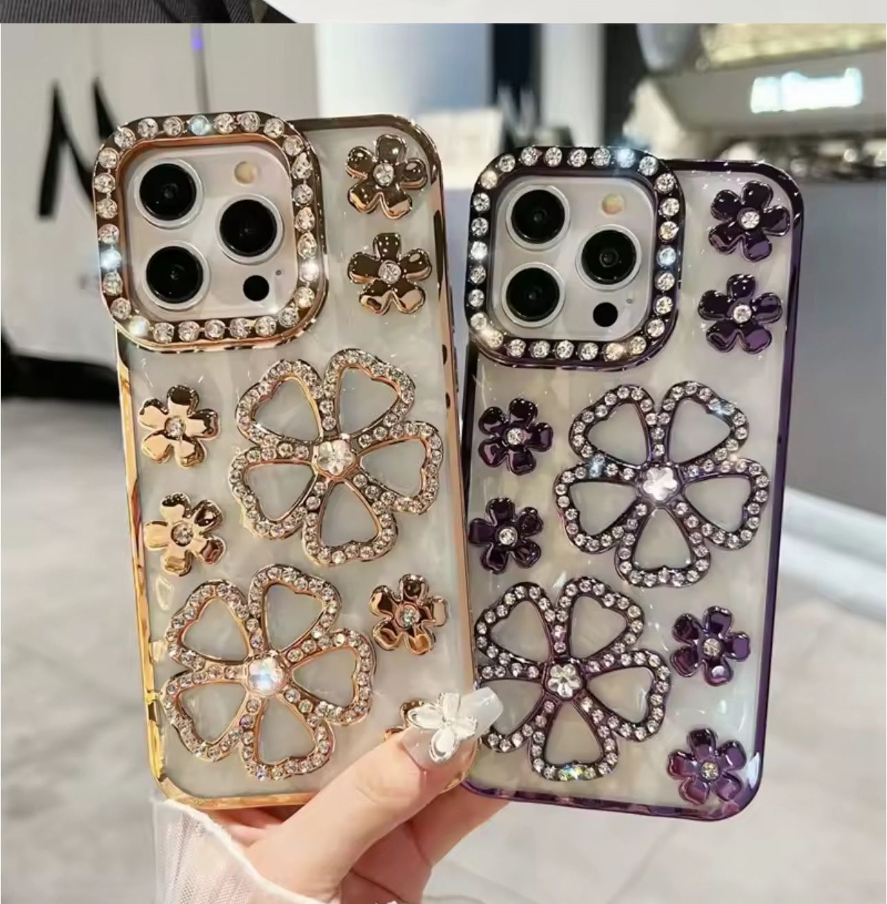 Cobertor Para iPhone 14 Y 15 Diseño Floral