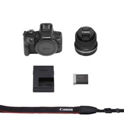 Canon EOS R100 RF-S18 - 45mm , F4.5 - 6.3 IS STM Lens Kits : 24.1 MP Mirrorless , Wi-Fi