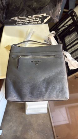 Michael Kors Gray Leather Shoulder Bag
