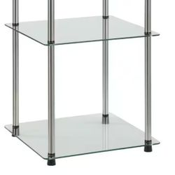 2 Glass End Tables 