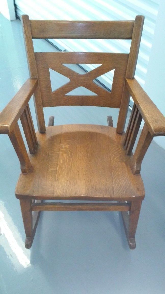 Antique Oak Rocking Chair