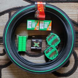 NEW Bicycle Bmx Parts Bundle 20" Green