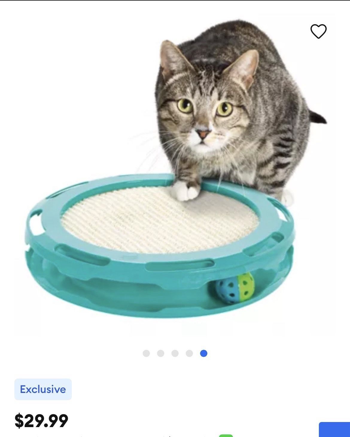 Whisker City® Ball Track & Scratcher Cat Toy - Light-Up