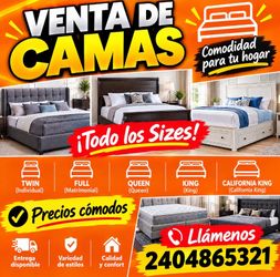 Venta de colchones y box spring todo Los sizes