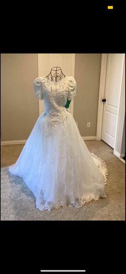 Glamorous Wedding dress / Bridal Gown (size L)