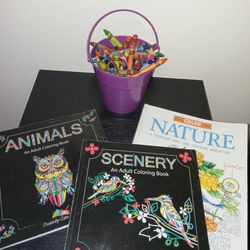 Adult Coloring Books And Crayons