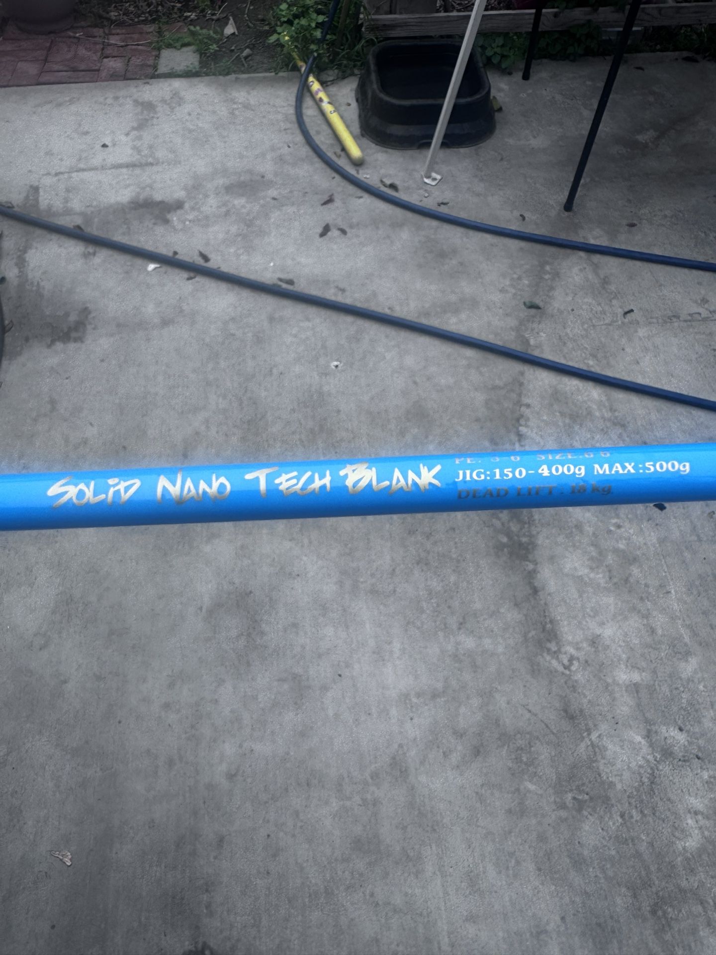 Goo Fish Slow Jigging Rod Nano Tech Blank 6’6 Or Trade