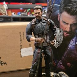 Hot Toys MMS180 Captain America First Avenger Rescue Version Sixth Scale Figure 901386