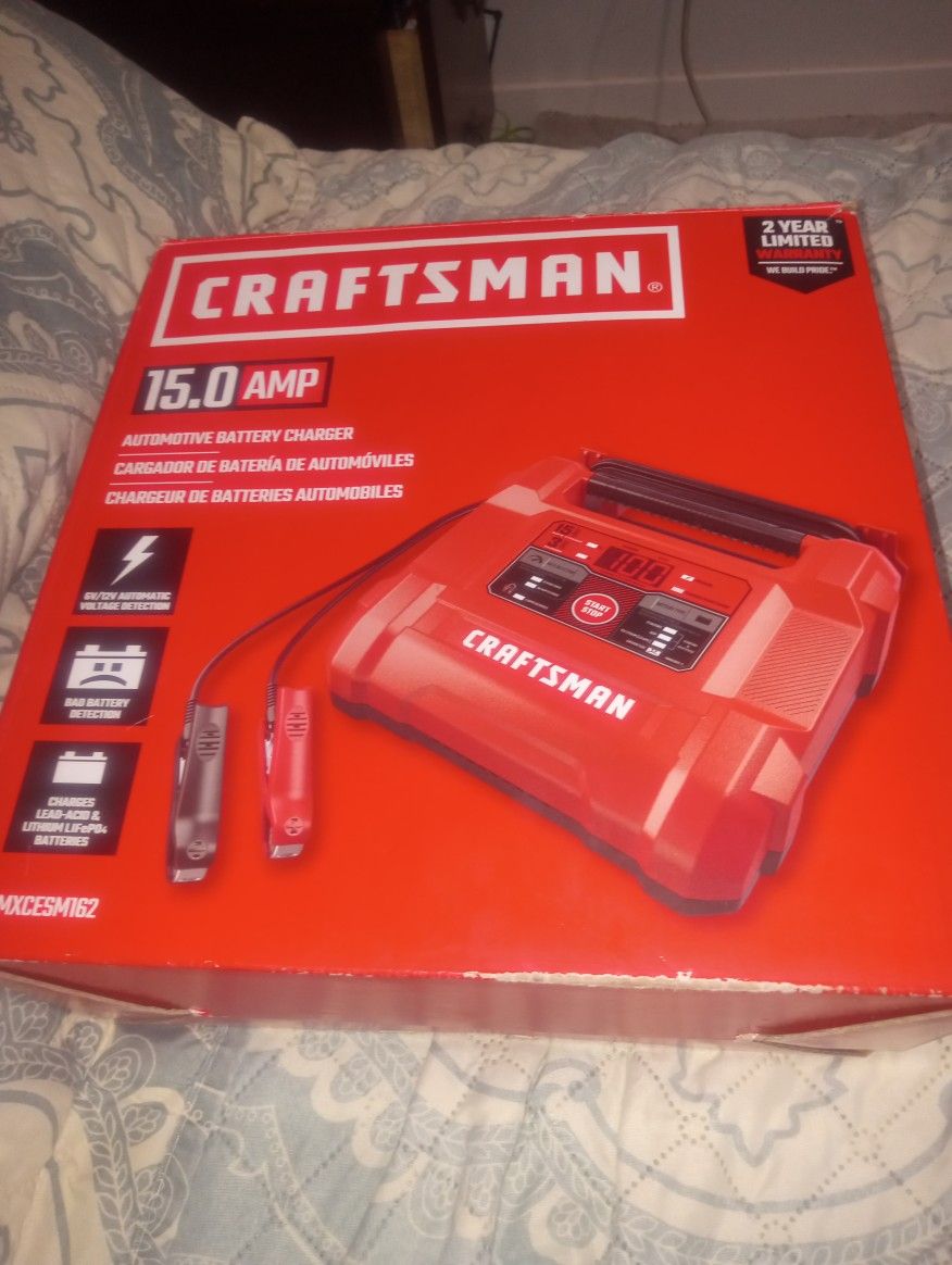 Brand New Craftsman 15 Amp Car Battery Charger P Brand New Never Been Used Open Box Box But As You Can Tell It Still Looks It Looks Brand New It's Got