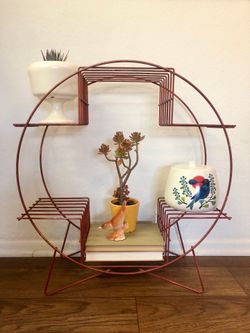 1950’s-60’s MCM Round Atomic Era 6-Tier Wire Plant Stand