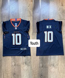 Bo Nix Denver Broncos Youth Kids Jersey