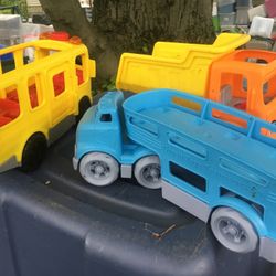 Kids Play Little Peoples Trucks Everything For $15 Firm