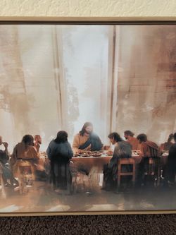 New The Last Supper Framed Wall Art Print