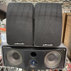 Polk Audio RM Series II Shielded Satellite Speakers And Center Speaker 
