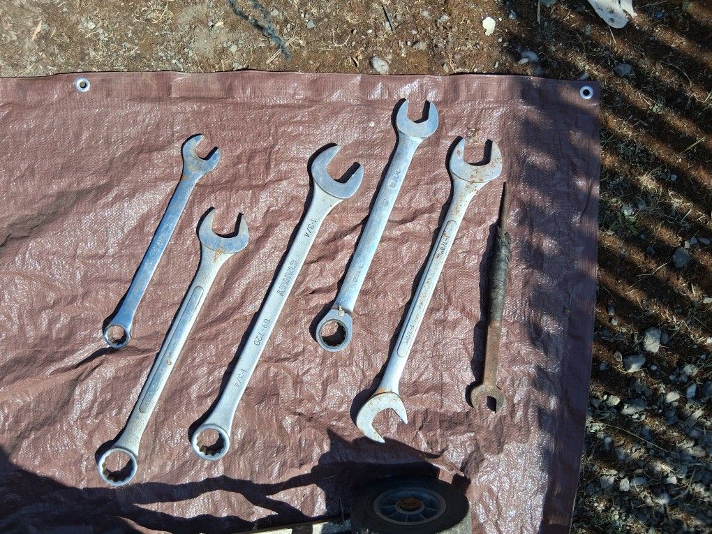 Set Of Huge Vintage Wrenches