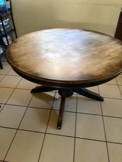 Solid wood table