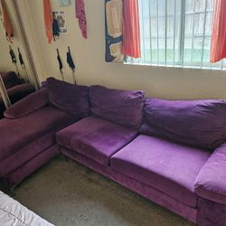 MOVE OUT SALE- Purple Couch