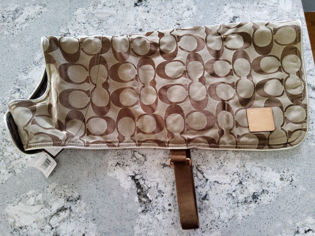 Coach Signature Fabric/ Leather Dog Coat/XL