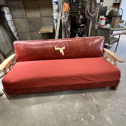 Western Wagon Wheel Sleeper Sofa
