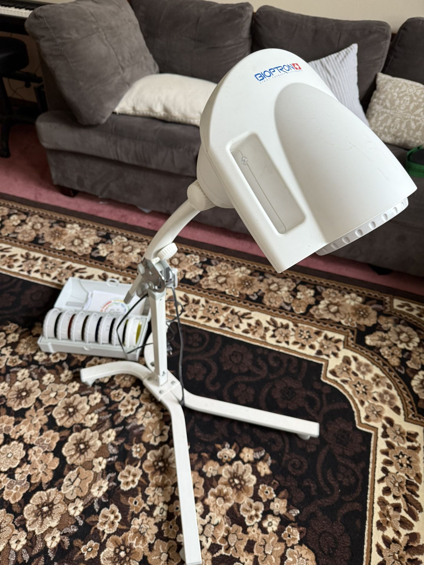 Bioptron Light Therapy Device w/ Stand & Color Lenses