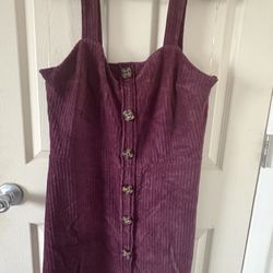 Velvet Wine Colored Dress