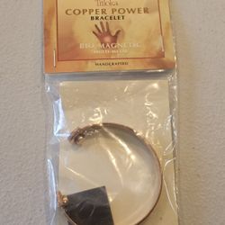 New Windrose Trading Co Handcrafted Triloka Chevron Copper Bio Magnetic Bracelet.