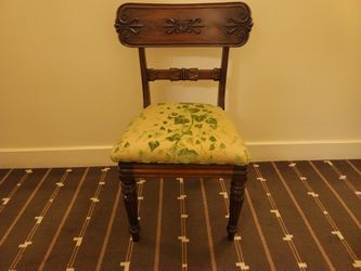 8 Beautiful Handmaid Antique Wooden Chairs 