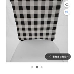 Buffalo plaid chair back covers set of 4