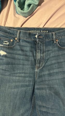 Super High Rise Straight American Eagle 14 Short Womens