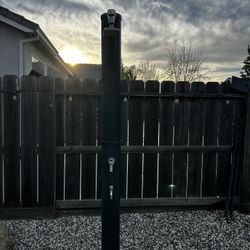 outdoor solar heated shower