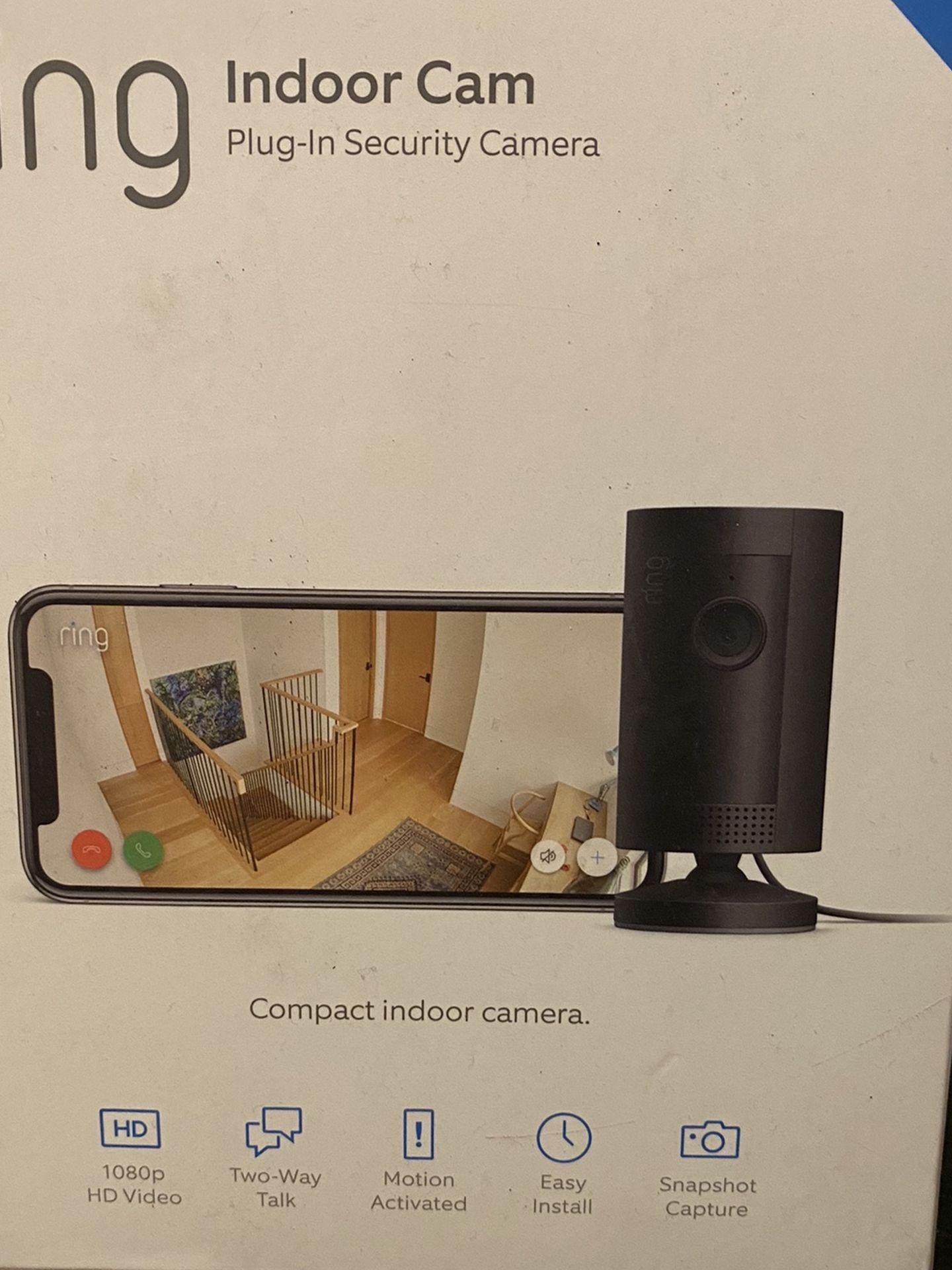 Brand New Ring Indoor Security Camera Black