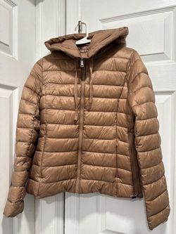 Tan Hooded Puffer Jacket BNWT XS