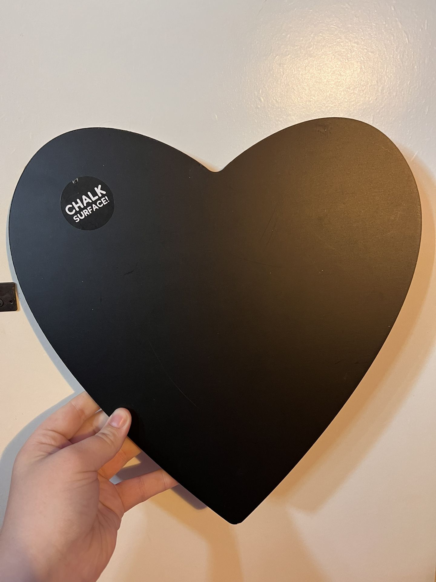 Black chalkboard heart