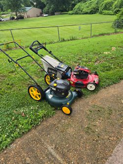 Green craftsman  push 150.00 Hardly used, recently serviced.