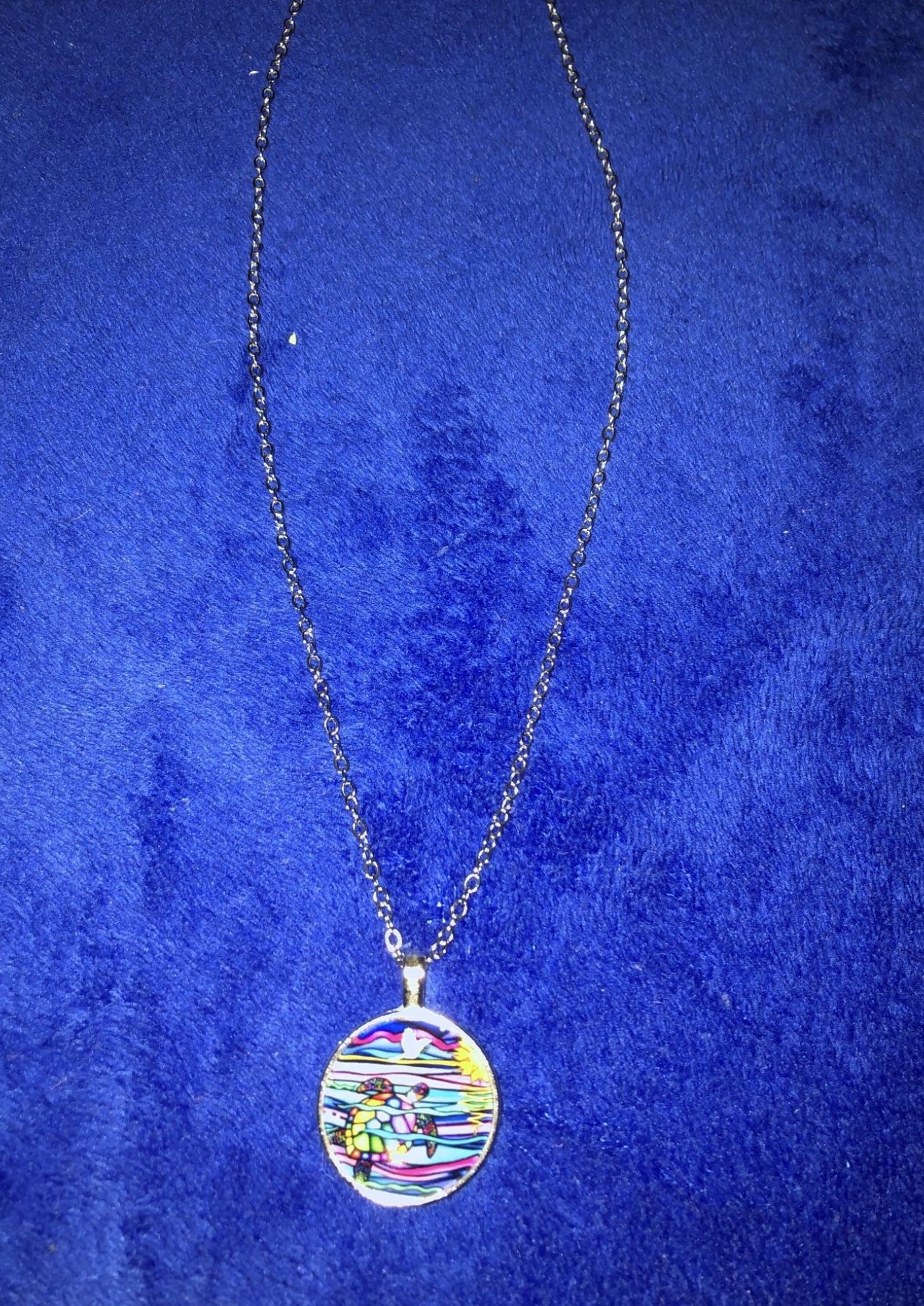 NEW TURQUOISE SEA TURTLE NECKLACE