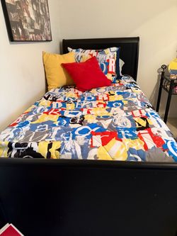 Twin sleigh beds - mattresses and box springs included- $500 for both or $275 each