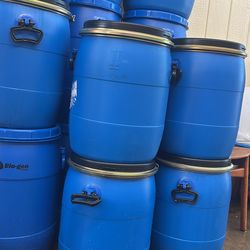 Food-Grade Barrels  – Blue / Barriles Grado Alimenticio – Azules