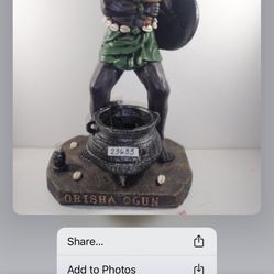 LN wholesales ORISHA OGUN statue brand new inbox item No. 23189