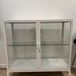 IKEA Milsbo Glass Cabinet - White