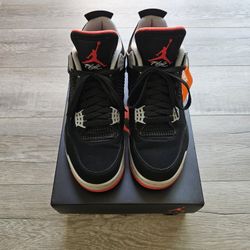 Jordan 4 Retro OG Bred Black Red Size 9.5