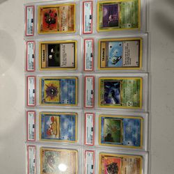 1999 First Edition Fossil Pokemon Cards PSA Graded