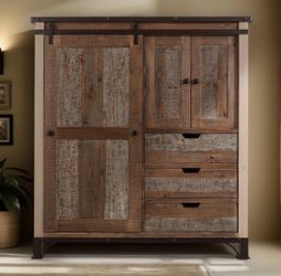 Solid Pine Armoire/ Gentlemen’s Chest