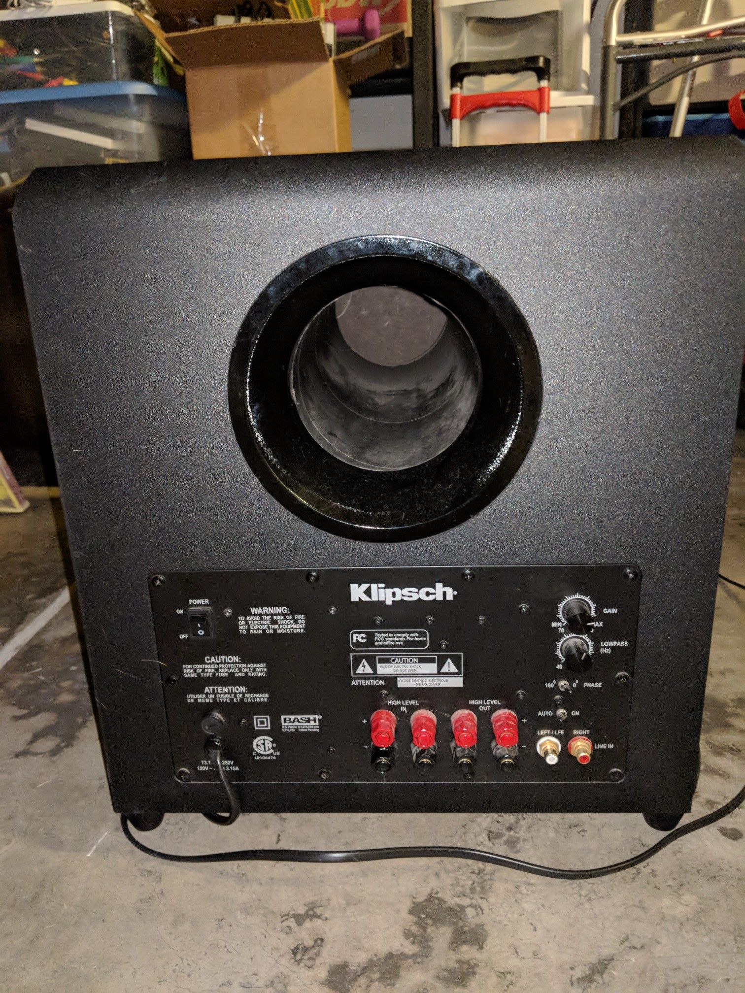 Klipsch Sub-12HG Synergy Series 12-Inch 300-Watt Subwoofer