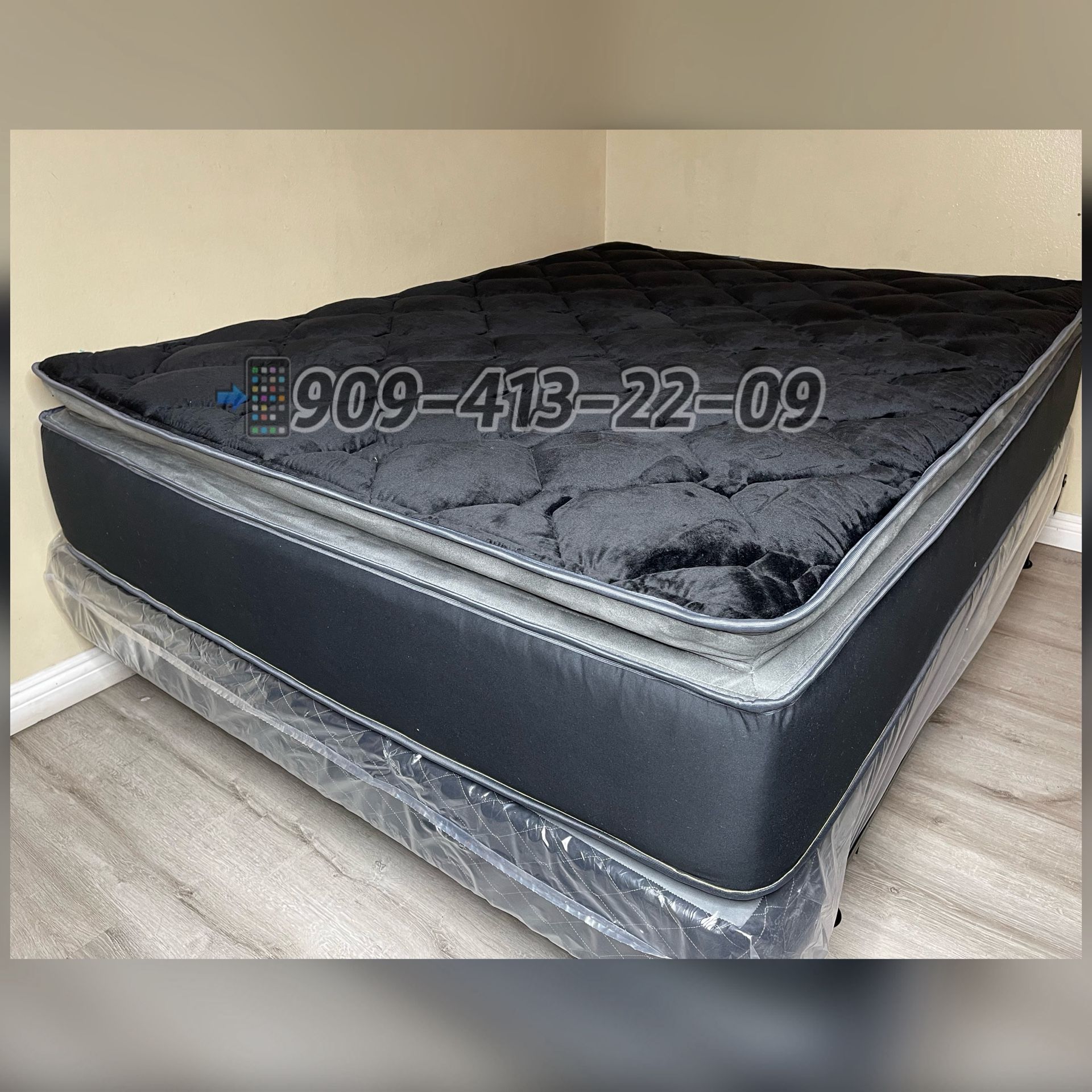 14” Queen Midnight Collection Hybrid Pillow Top Mattress!