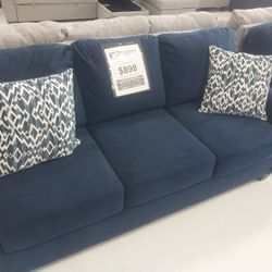 Blue 2pc Sofa & Loveseat 