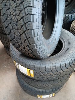 New set of tires aplus all terrain 265 70 17