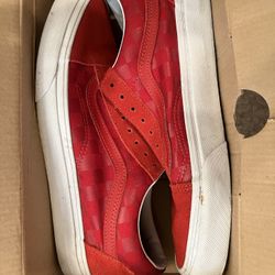 Red Checkered Vans 