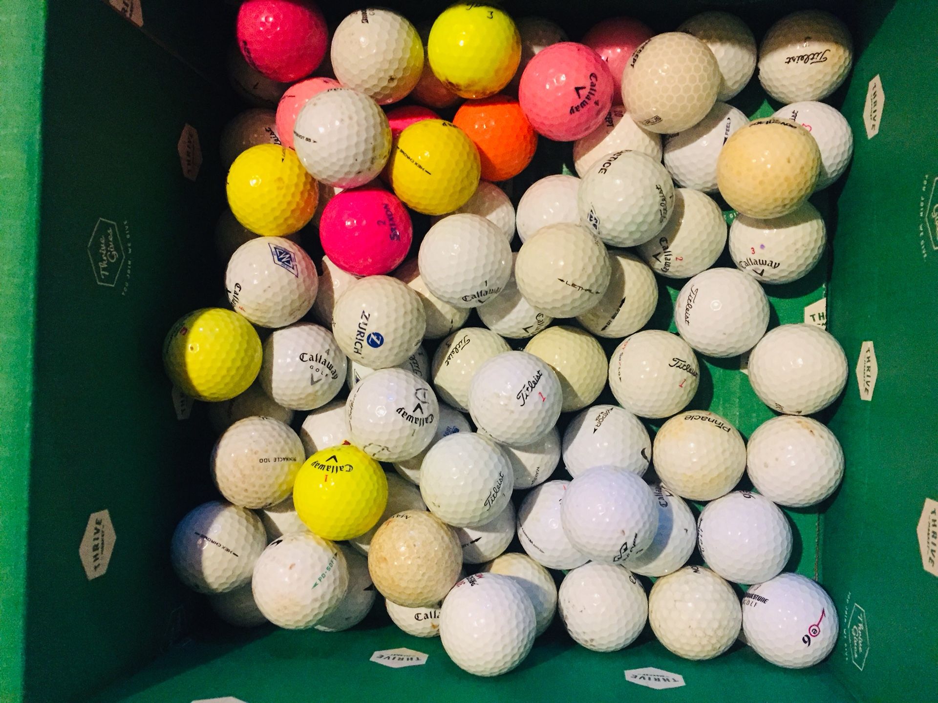 Used golf balls