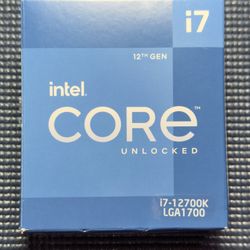 Intel i7 12700K CPU